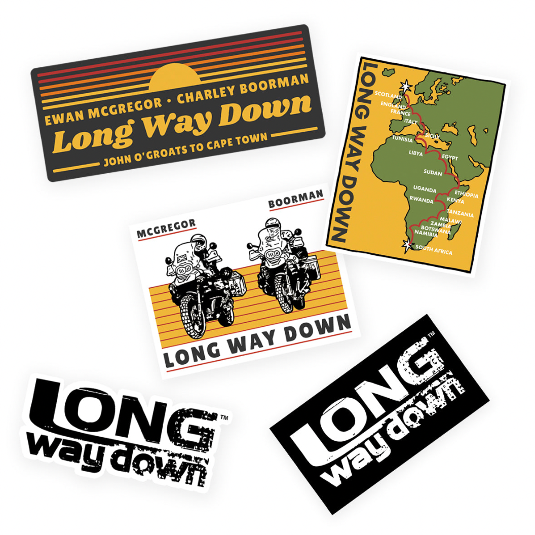 ステッカー long way round